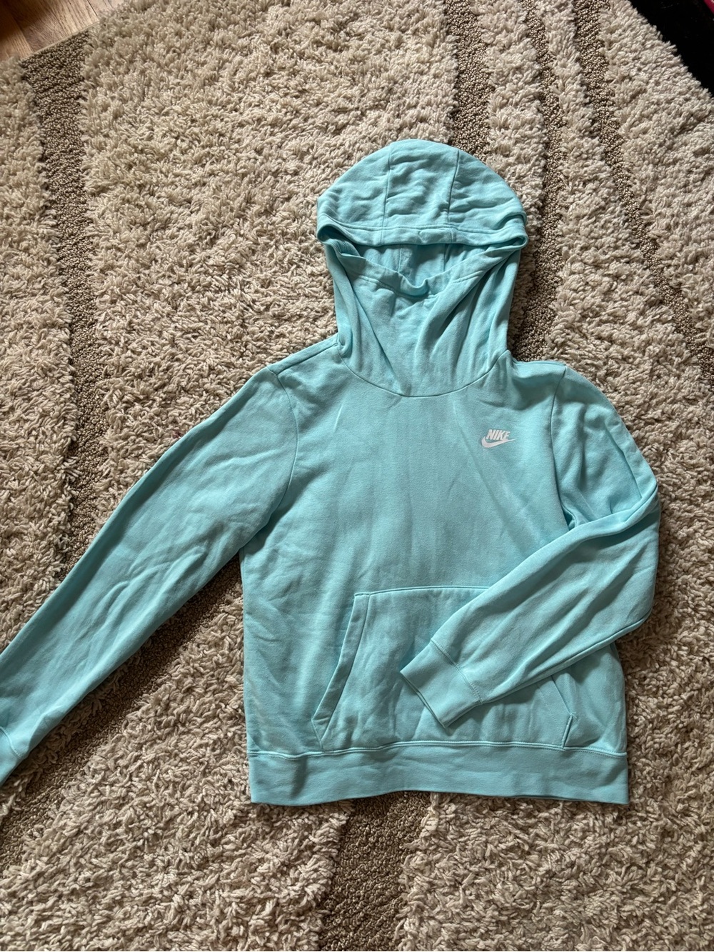 Nike Aqua Blue Pullover Hoodie